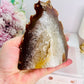 Absolutely Incredible Large 16cm (Length) 1.34KG Natural Druzy Agate Bookends From Brazil Simply Magnificent