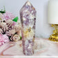 High Grade Rare Amethyst X Flower Agate Carved Sceptre | Tower 14cm