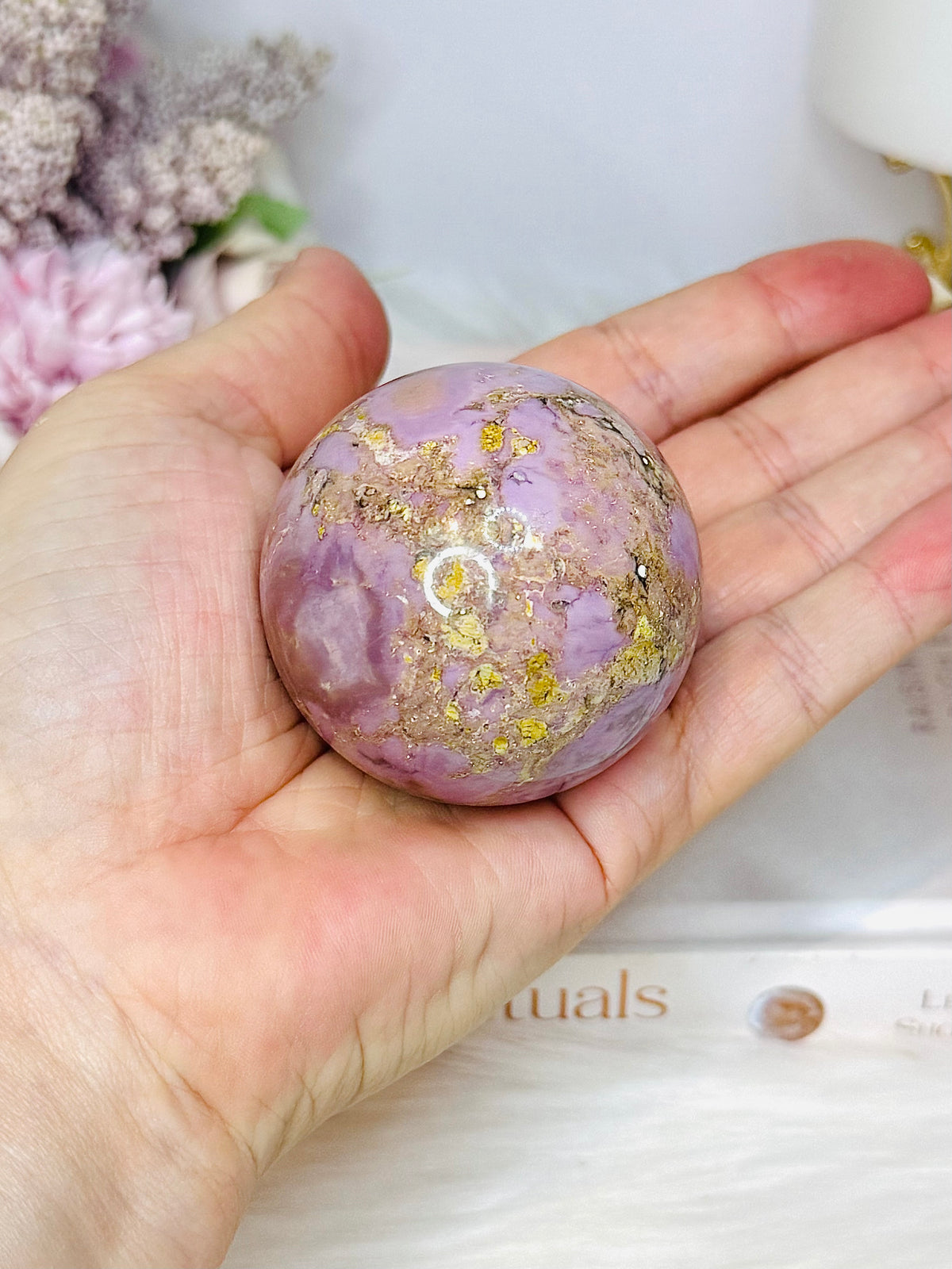 Phosphosiderite Sphere On Stand 6cm