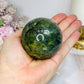 Prehnite Sphere On Stand 339g