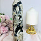 Large Volvano Agate Tower (UV Reactive) 22cm