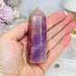 Lavender Rose Quartz Tower 8cm