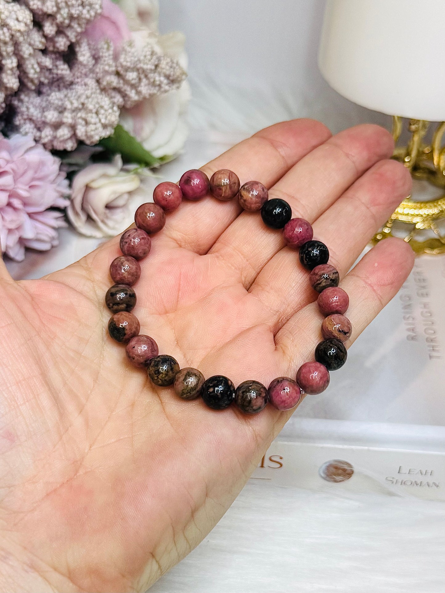 Rhodonite Bracelet in Gift Bag
