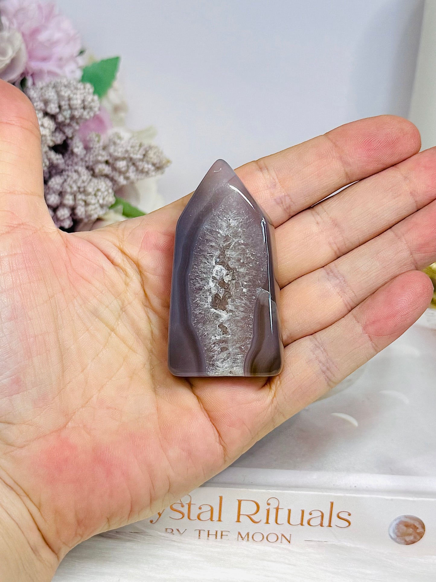 Druzy Agate Tower 6cm