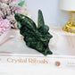 Green Jade Sitting Fairy Carving 8cm