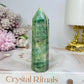 Green Dentrictic Agate Tower 10cm