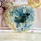 Huge 1.65KG Natural Blue Celestite Cluster Carved Heart