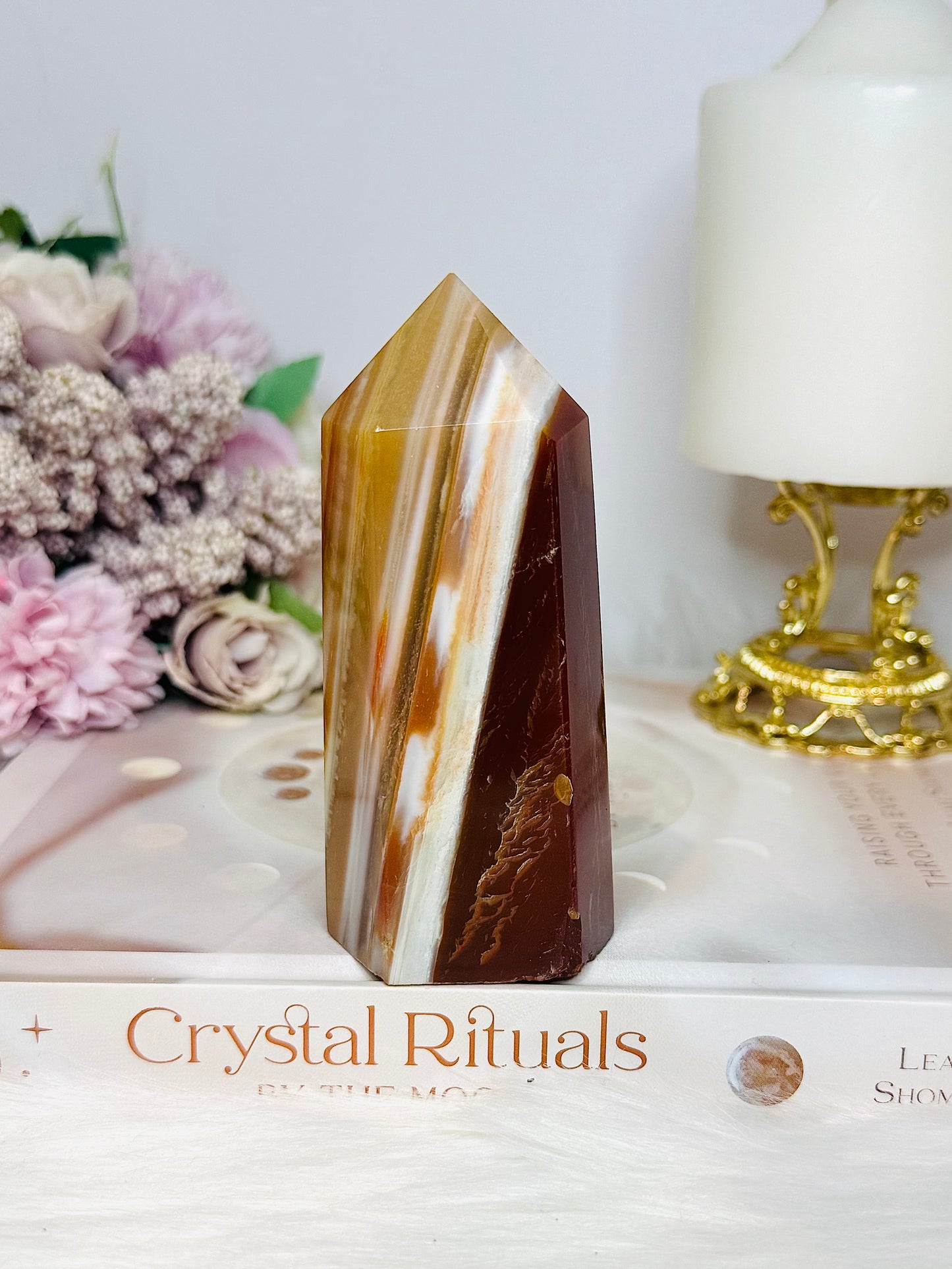 Carnelian Chunky Tower 11cm