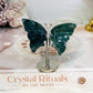 Moss Agate Bouncing Butterfly 7cm