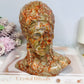 Large Red Vein Jasper Carved American Indian Chief 17cm 1.65KG