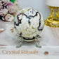 Mexican Lace Agate Druzy Sphere on Stand 331g