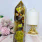 Large Green Opal Druzy Chunky Tower 18cm 668g