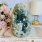 Stunning Large 14cm 1.64KG Celestite Cluster Geode