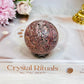 Leopard Skin Jasper Sphere on Stand 168g