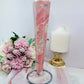 Classy & Fabulous Huge Pink Opal Wand | Obelisk Tower On Silver Stand 27cm