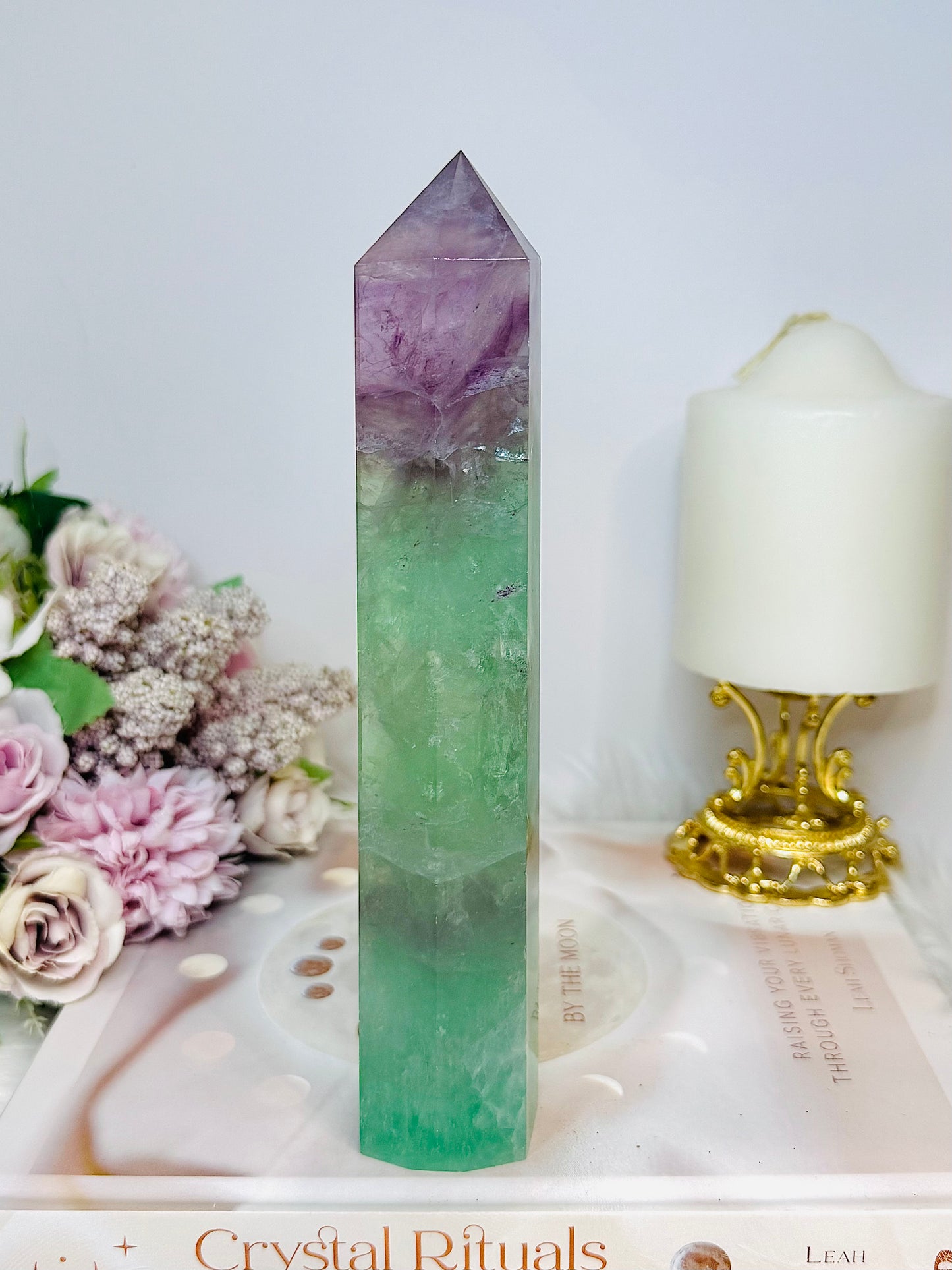 Watermelon Fluorite Tower 19.5cm