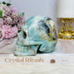 Caribbean Calcite Carved Large Skull 9cm 674g
