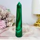 AAA High Grade Natural Malachite Tower From Congo 11cm