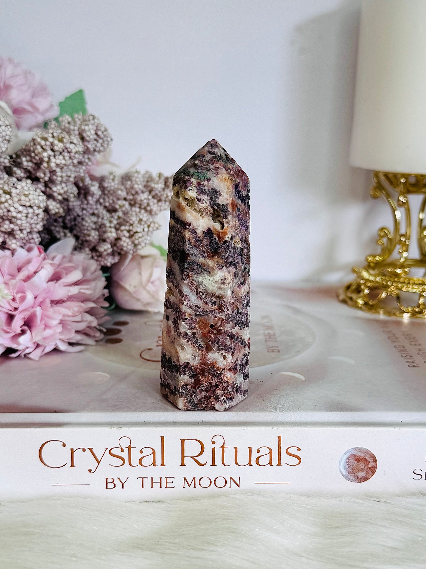 Beautiful Chunky Root Fluorite Tower | Point 8cm