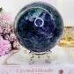 Huge Gorgeous 1.93KG Purple & Green Fluorite Sphere On Stand