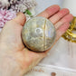 Moonstone Sphere with Blue Flash 6.5cm On Stand