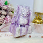 Large Kunzite Carved Owl 698g 11cm