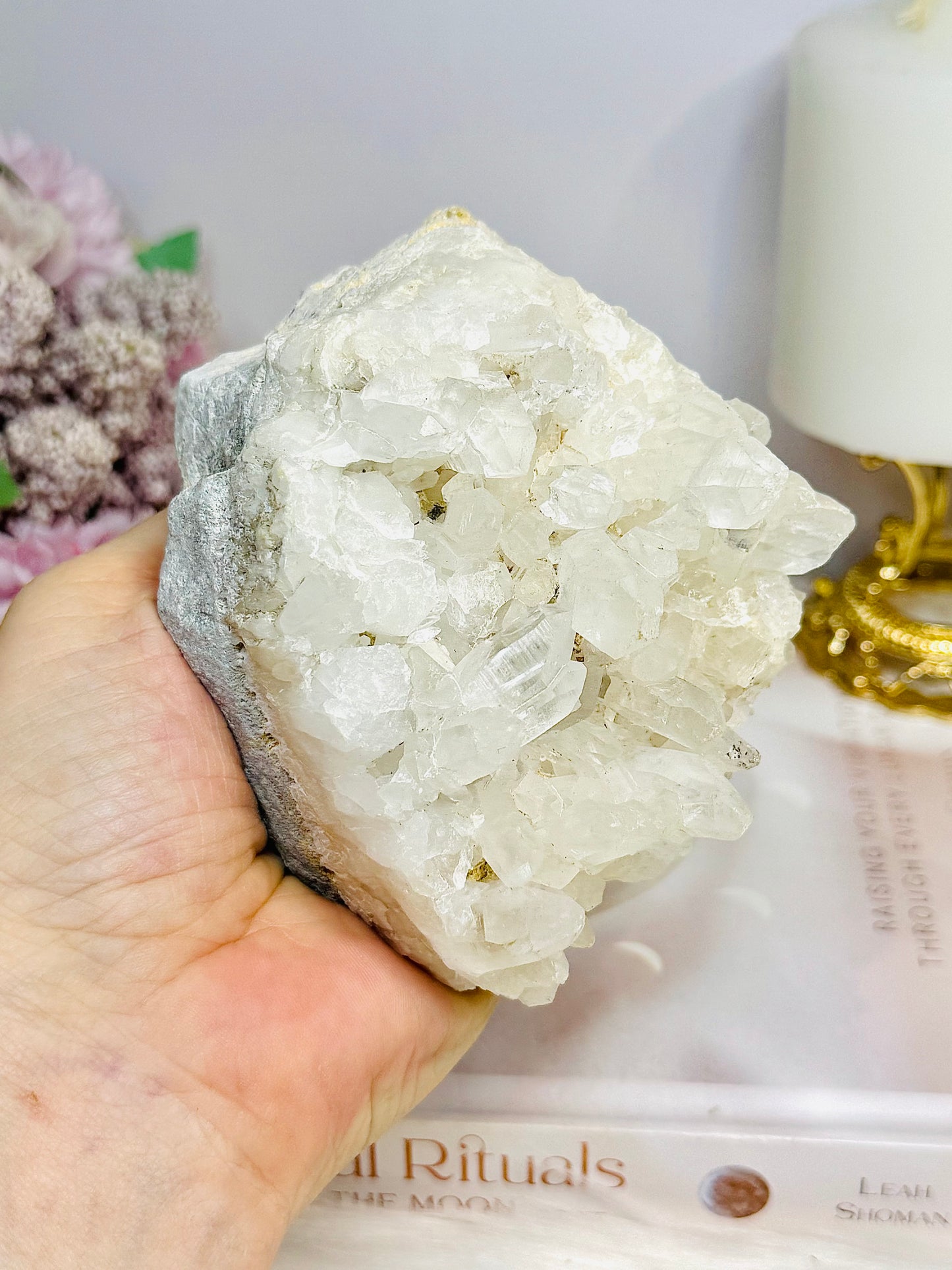 Large Clear Quartz Cluster Specimen 12cm 462g
