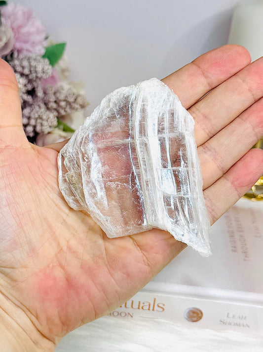 Natural Selenite Specimen | Slab 8cm
