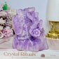 Large Kunzite Carved Owl 698g 11cm