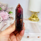 High Grade Fire Quartz Tower with Rainbows 8.5cm
