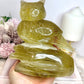 Huge 1.25KG Citrine Carved Owl 15cm