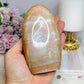 Large Peach Moonstone Chunky Freeform with Amazing Flash 11.5cm 416g