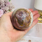 Large Mexican Crazy Lace Agate Druzy Sphere on Stand 376g