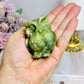 Green Jade Carved Owl 6cm