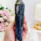 Absolutely Gorgeous Chunky Large 20cm (Inc Stand) Moss Agate Wand | Tower On Stand