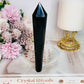 For Protection ~ 15cm Black Obsidian Wand | Obelisk Tower