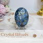 Blue Owyhee Opal Palm Stone (stand is display only)