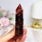High Grade Fire Quartz Tower with Rainbows 8.5cm