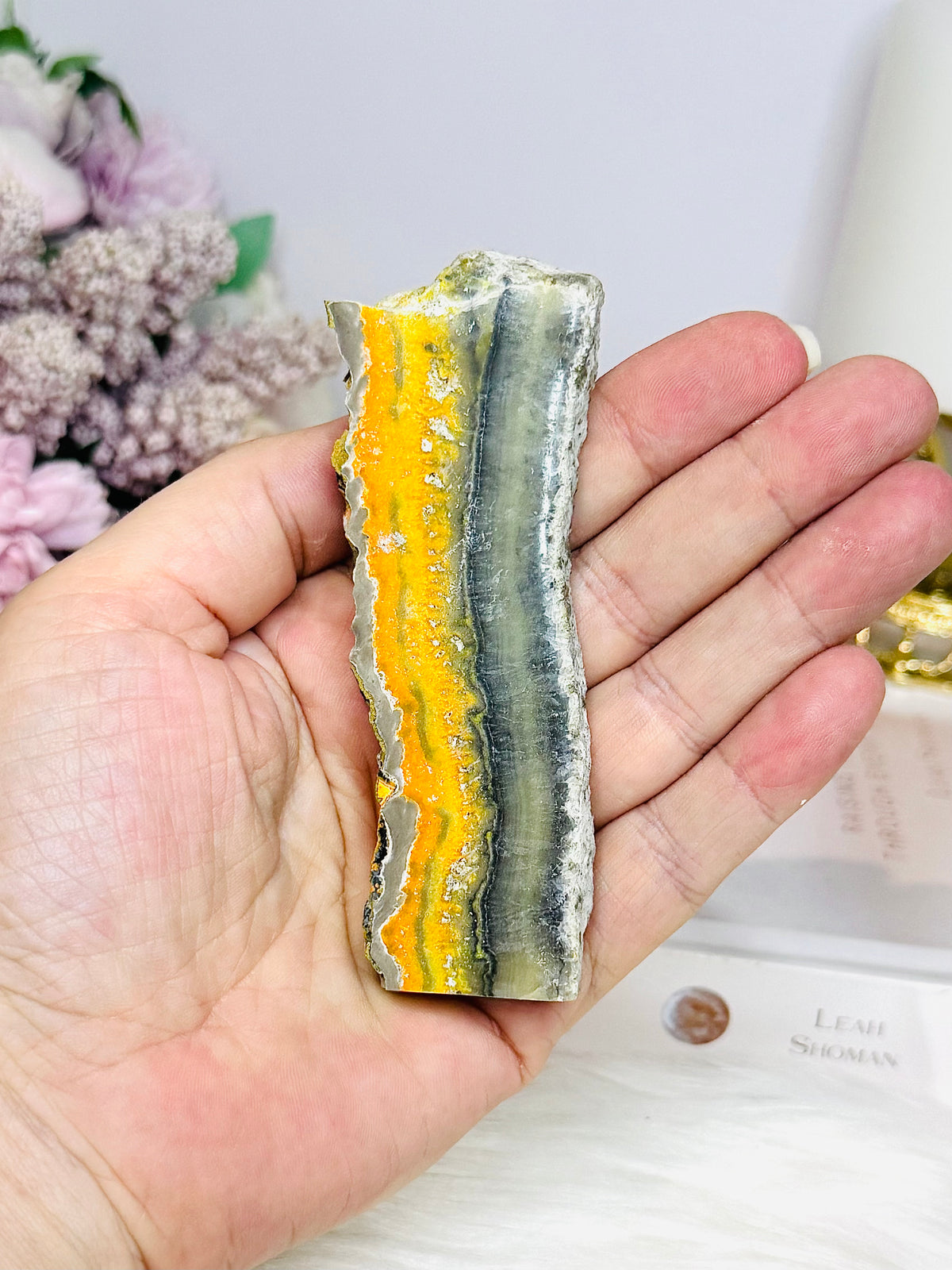 Natural Bumblebee Jasper Slab 10cm