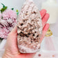 Large Pink Amethyst Druzy Freeform From Brazil 13.5cm 458grams