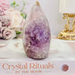 Classy & Fabulous Chunky 319gram Druzy Pink Amethyst Carved Flame | Freeform From Brazil