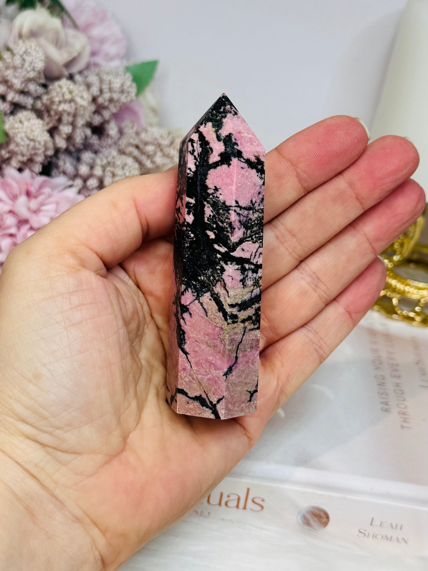 Rhodonite Chunky Tower 9.5cm