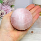 Large Rose Quartz Sphere (with Iron Oxide) on Stand 408g