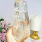 High Grade Clear Quartz Twin | Double Tower with Rainbows on Stand 18.5cm 961g