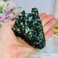 A Collectors Piece ~ Rare High Grade Green Hedenbergite Quartz Crystal Cluster 9.5cm 367g