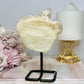 Large Natural Pink Lithium Cluster on Stand 514g