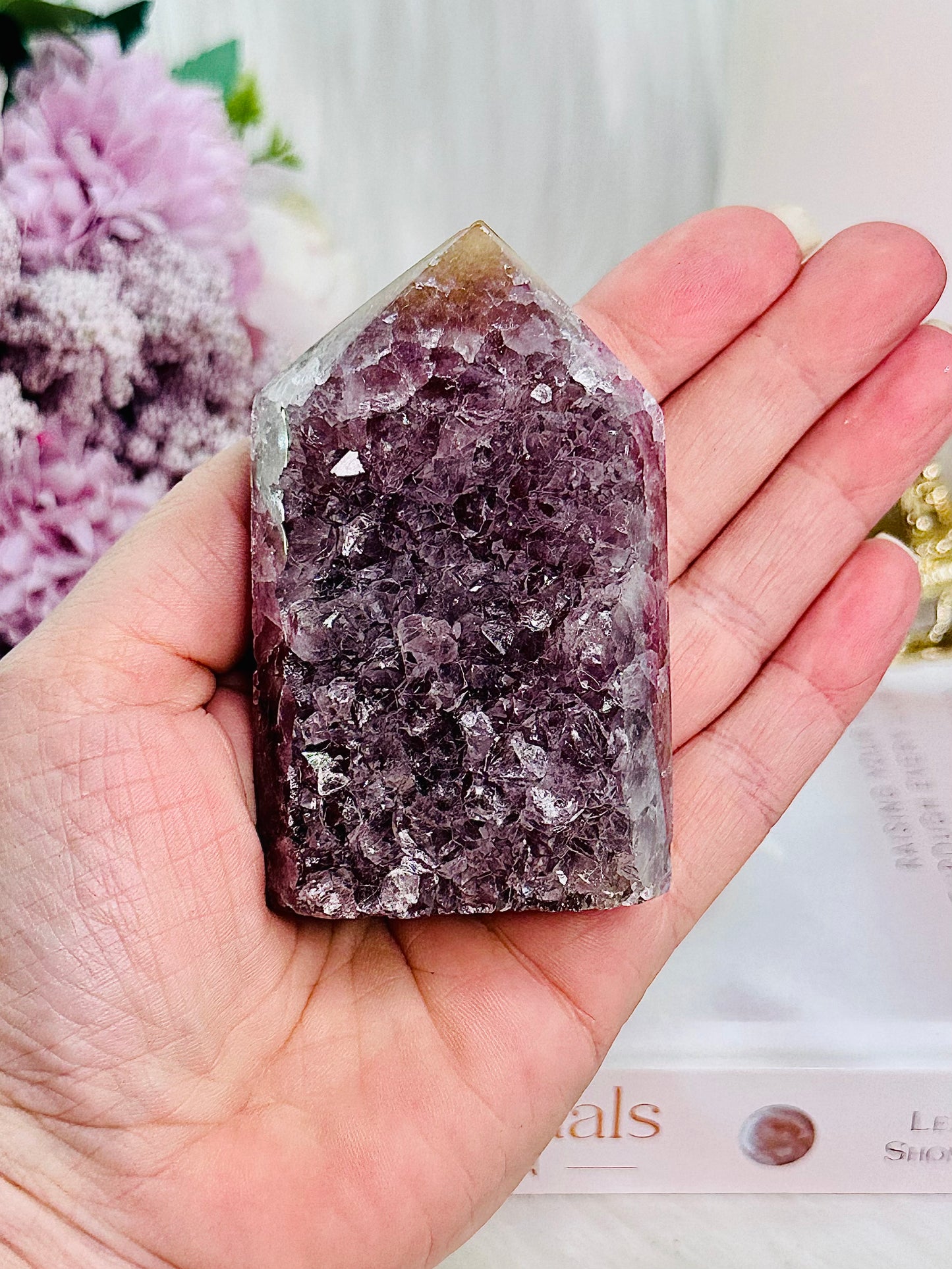 Super Stunning Chunky Amethyst Cluster Agate Tower From Brazil