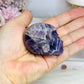 Chevron Amethyst Carved Skull 6cm
