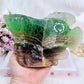 Wow! Unbelievable Stunning Piece!!! Huge 1kg 20cm Rainbow Fluorite Perfectly Carved Fish