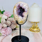 High Grade Druzy Pink Amethyst Geode On Custom Made Stand 18cm 714g